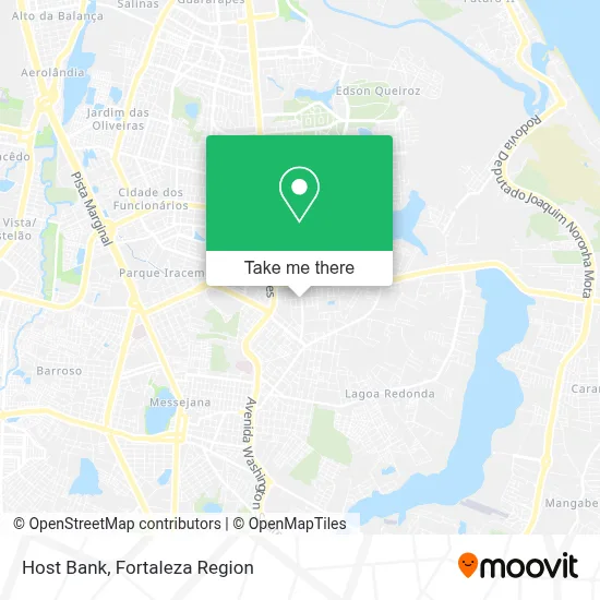 Host Bank map