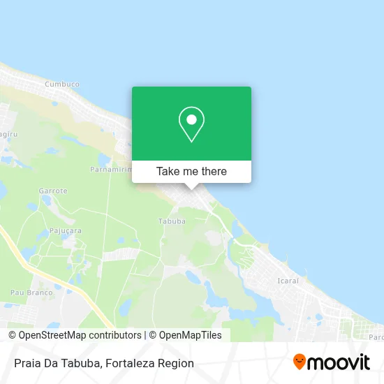 Praia Da Tabuba map