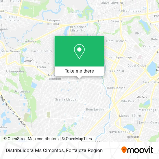 Distribuidora Ms Cimentos map