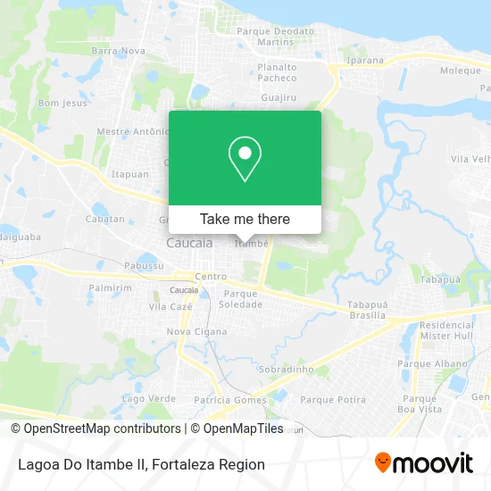 Lagoa Do Itambe II map