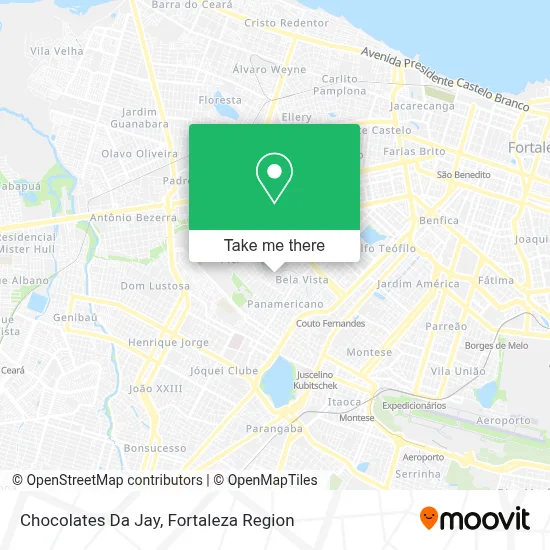 Chocolates Da Jay map
