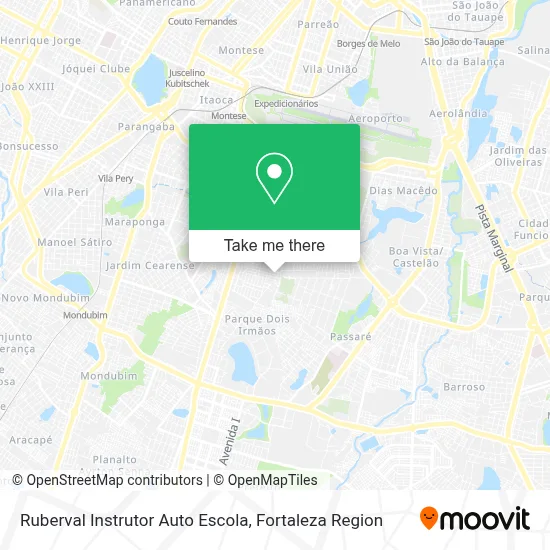 Ruberval Instrutor Auto Escola map