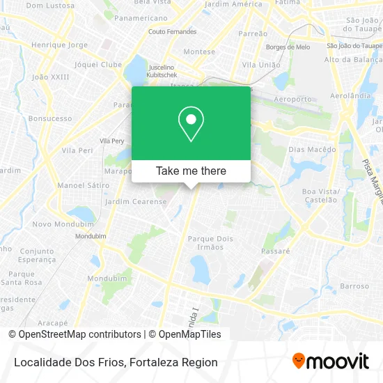 Localidade Dos Frios map