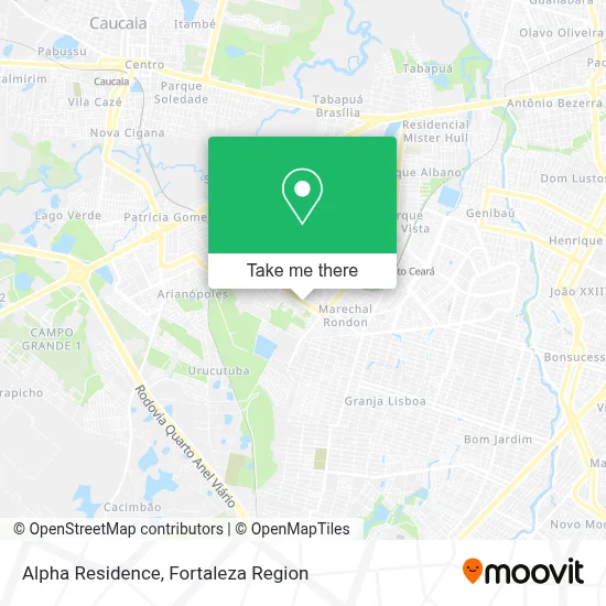 Alpha Residence map