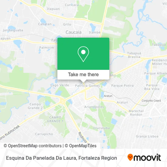 Esquina Da Panelada Da Laura map