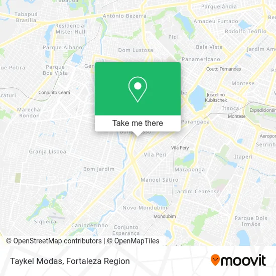 Taykel Modas map