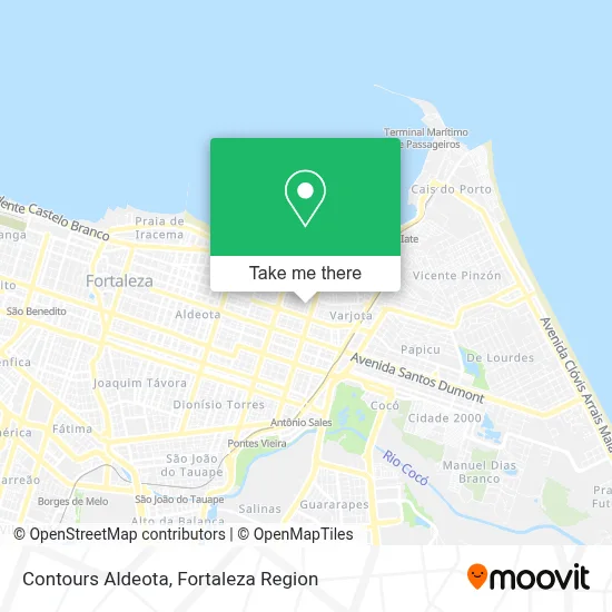 Contours Aldeota map