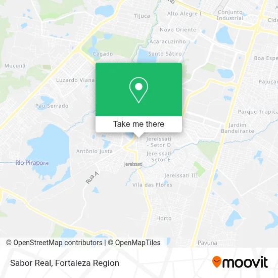 Sabor Real map