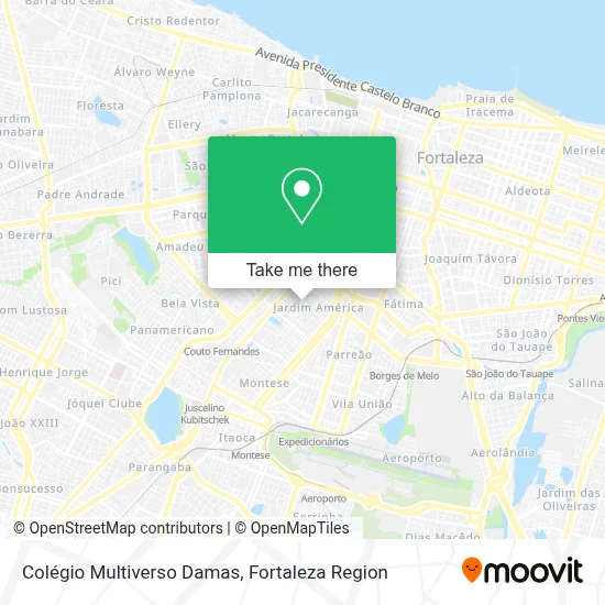 Colégio Multiverso Damas map