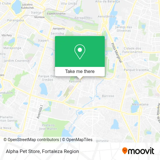 Alpha Pet Store map