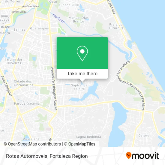 Rotas Automoveis map