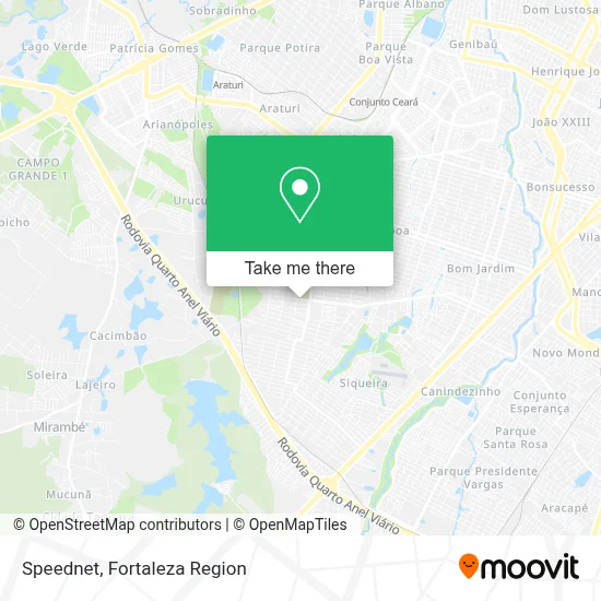 Speednet map