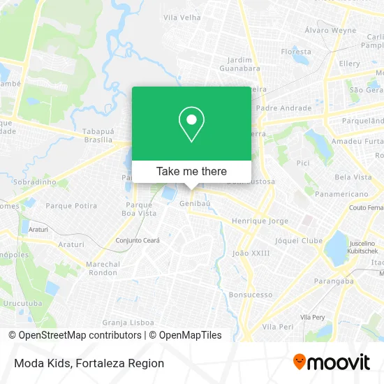 Moda Kids map