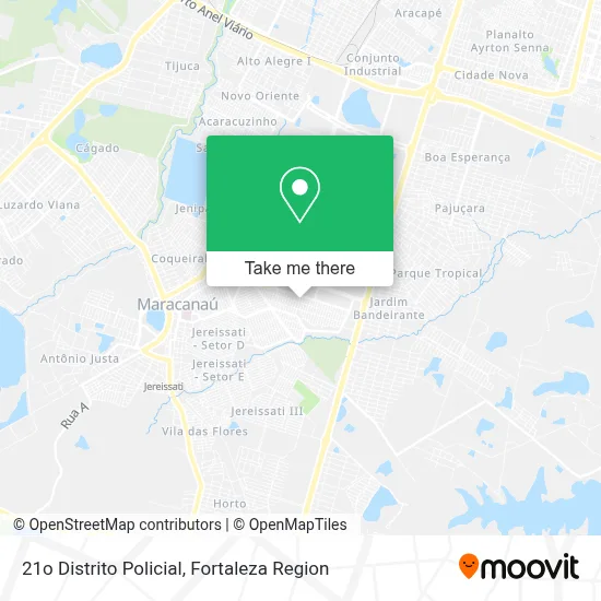 21o Distrito Policial map