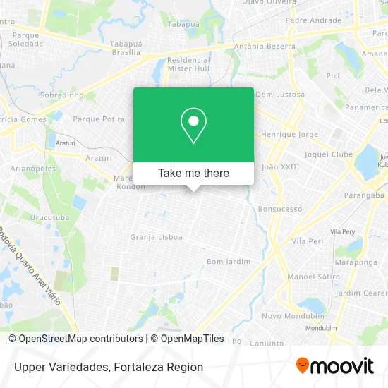 Upper Variedades map