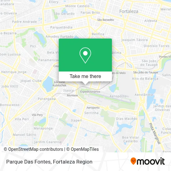 Parque Das Fontes map