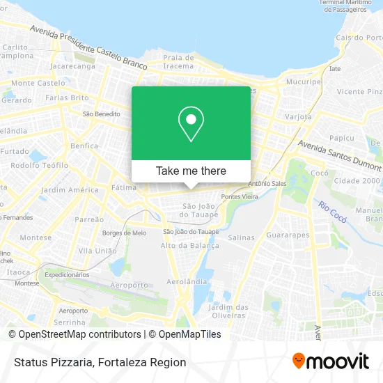 Status Pizzaria map