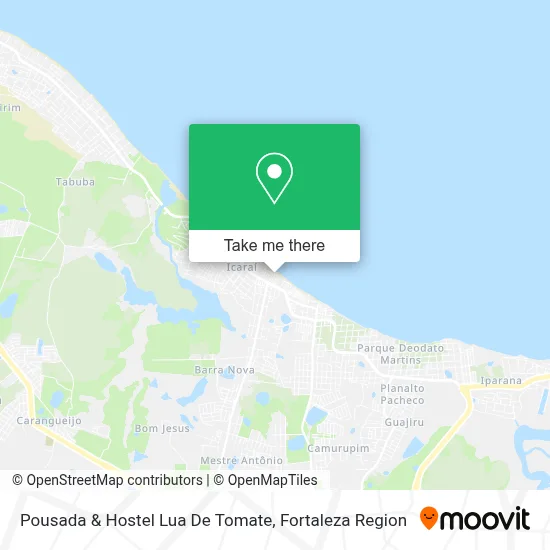 Pousada & Hostel Lua De Tomate map