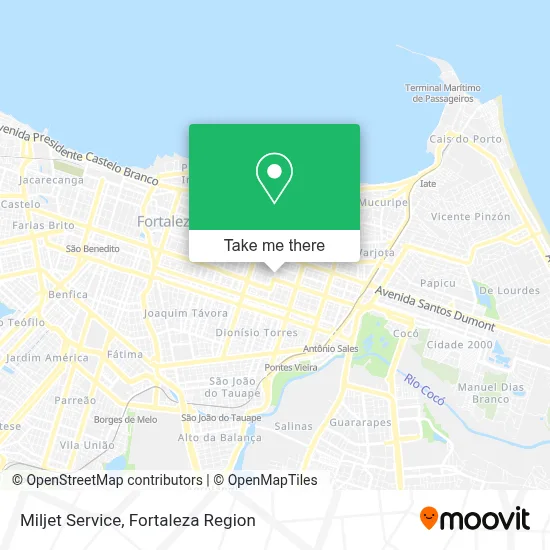 Miljet Service map