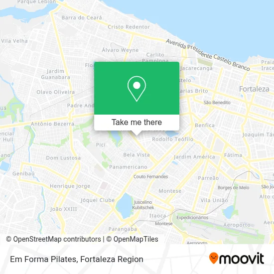 Em Forma Pilates map