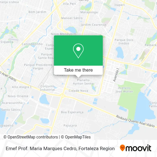 Emef Prof. Maria Marques Cedro map