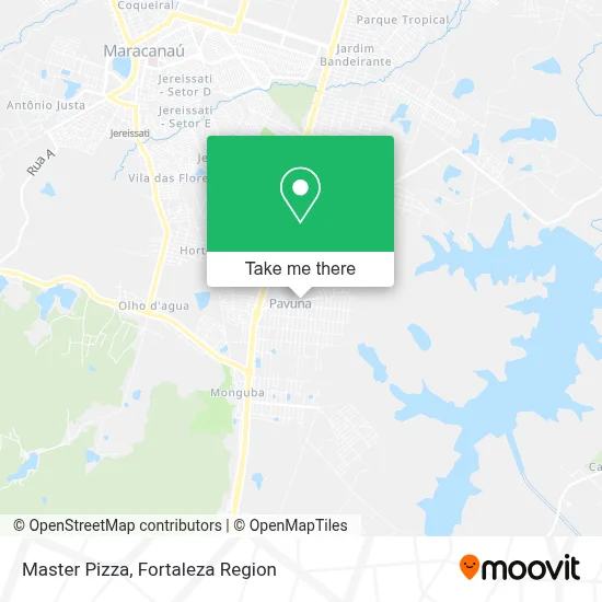 Master Pizza map