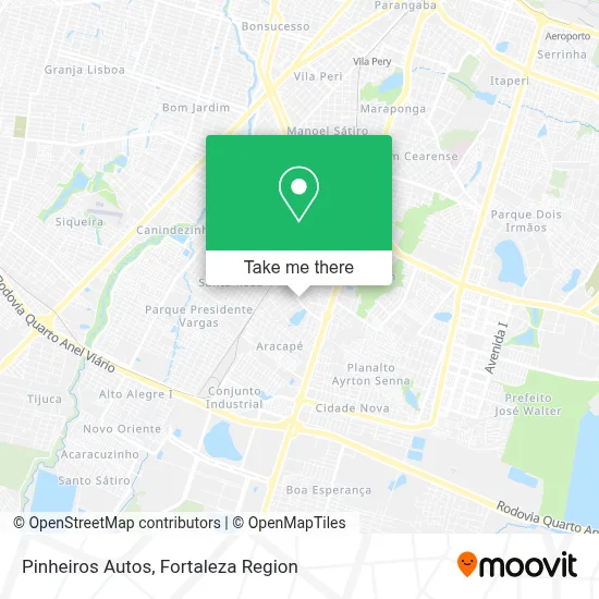 Pinheiros Autos map