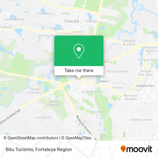 Bitu Turismo map