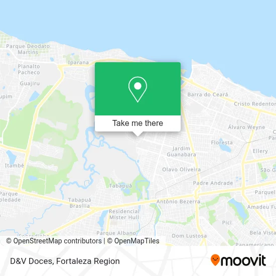 D&V Doces map