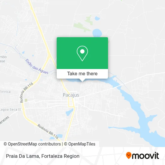 Praia Da Lama map