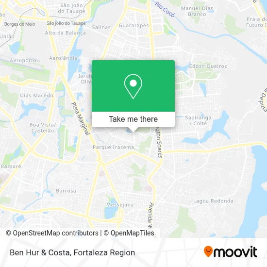 Ben Hur & Costa map