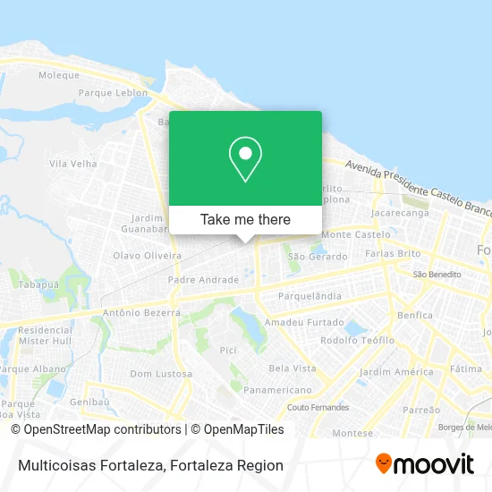 Multicoisas Fortaleza map