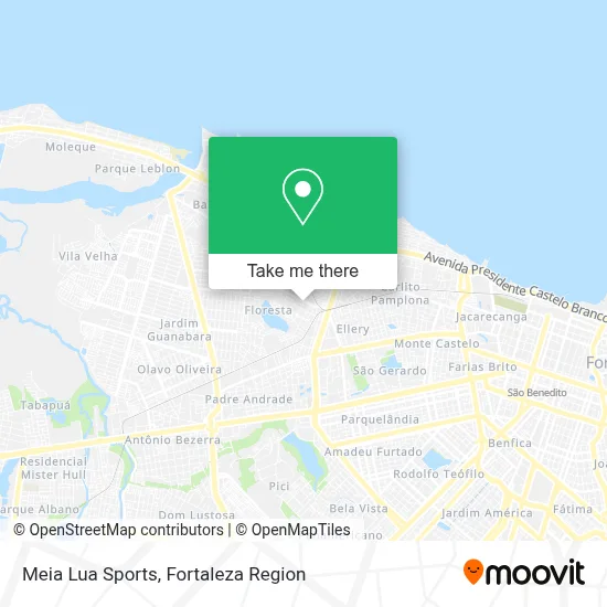 Meia Lua Sports map