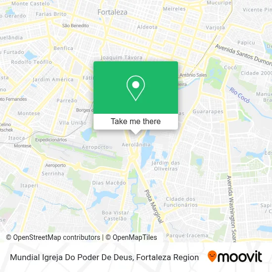 Mundial Igreja Do Poder De Deus map