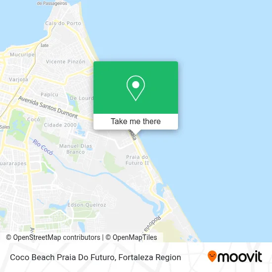 Coco Beach Praia Do Futuro map