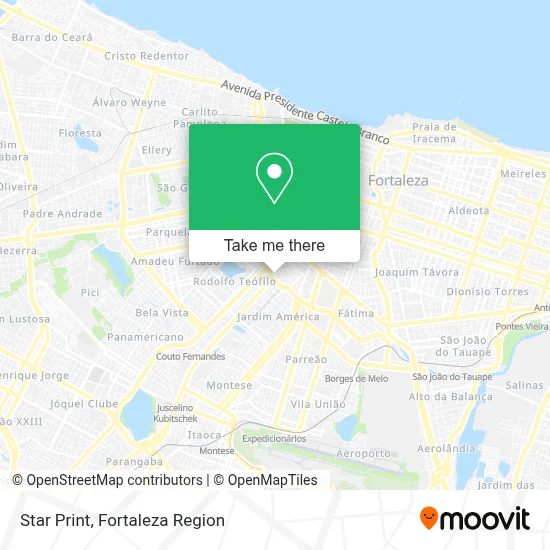 Star Print map