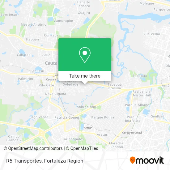 R5 Transportes map