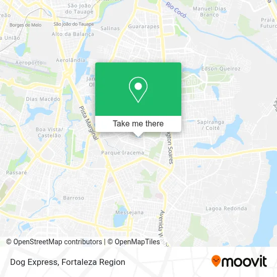 Dog Express map