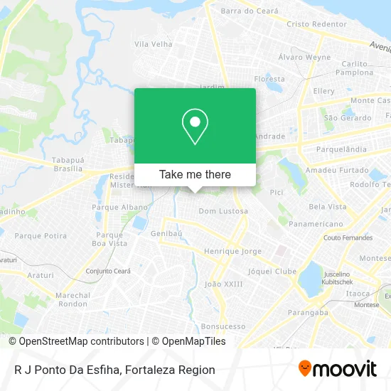 R J Ponto Da Esfiha map