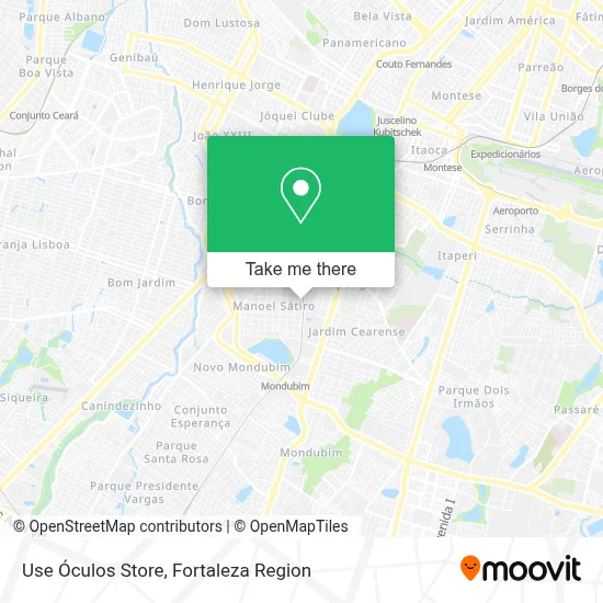 Use Óculos Store map