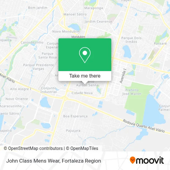 John Class Mens Wear map