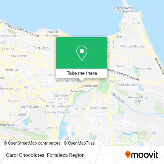 Carol Chocolates map