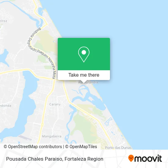 Pousada Chales Paraiso map