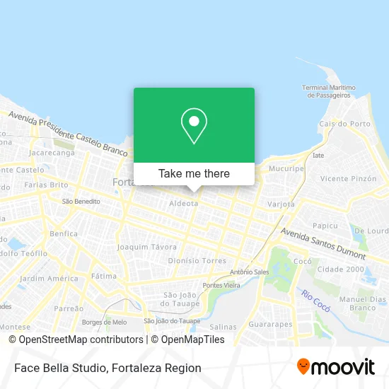Face Bella Studio map