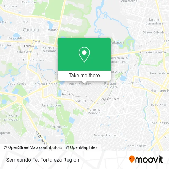 Semeando Fe map