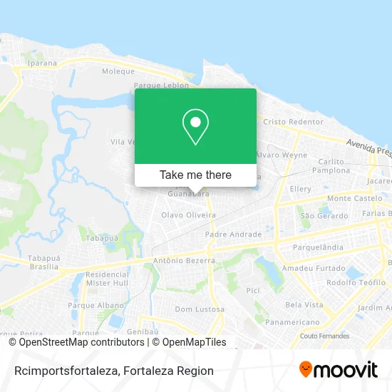Rcimportsfortaleza map