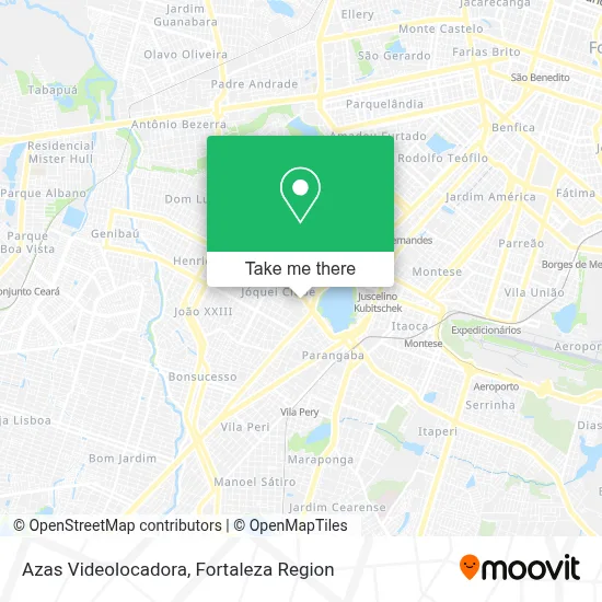 Azas Videolocadora map