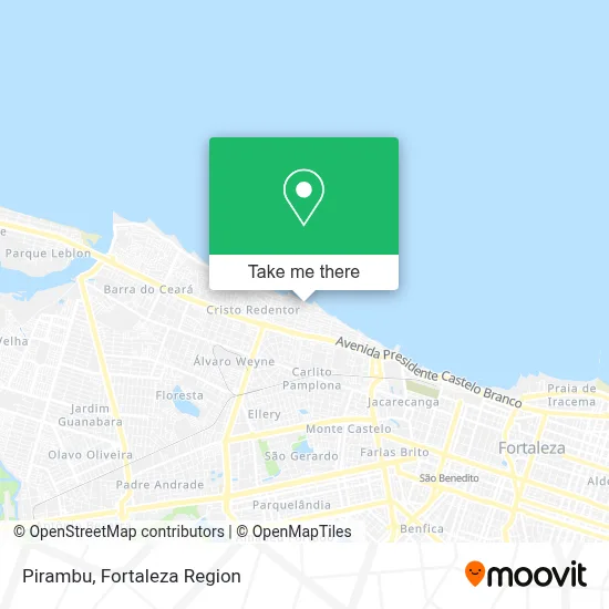 Pirambu map
