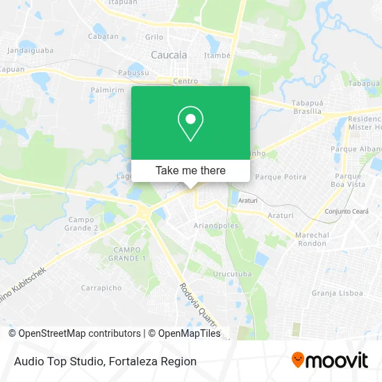 Audio Top Studio map