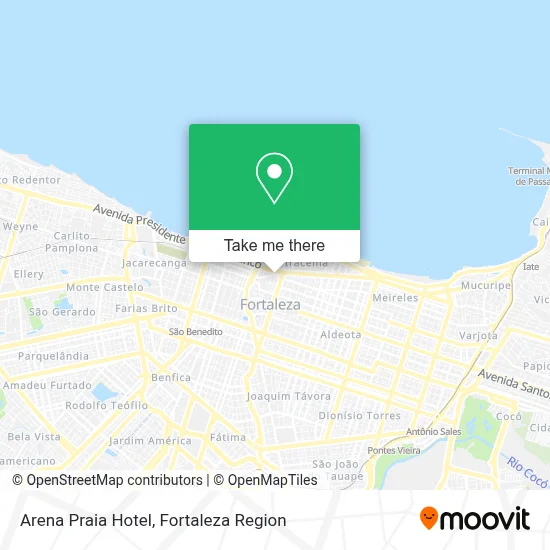 Arena Praia Hotel map